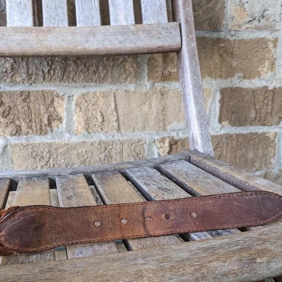 Another Line Inc French Fishtail Braided Leather Belt Size 28 - Picture 4 of 7